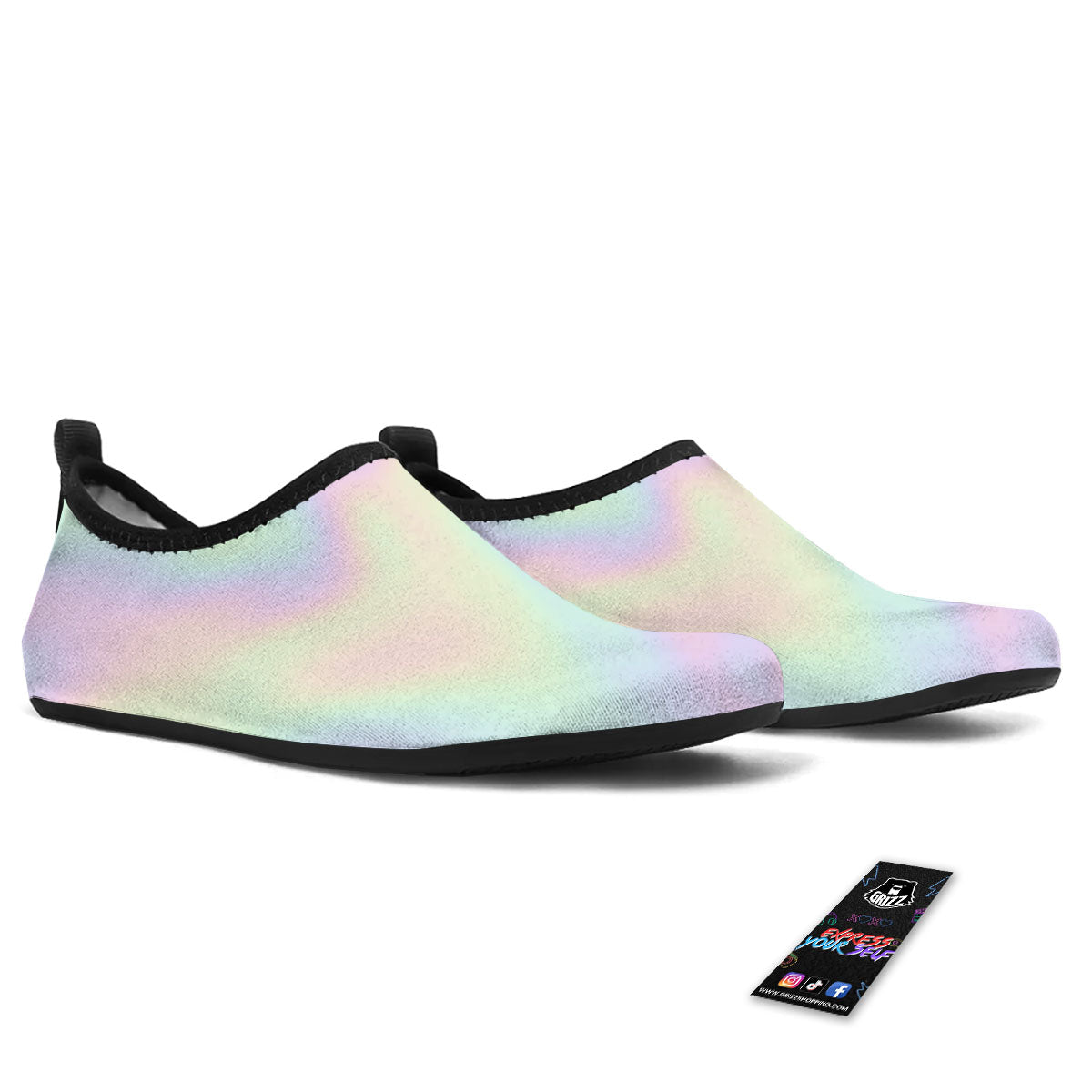 Acid Melt Pastel Print Water Shoes-grizzshop