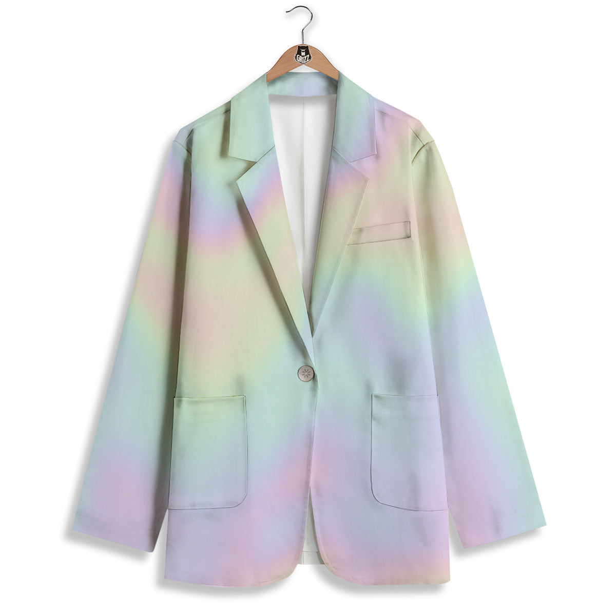 Acid Melt Pastel Print Women's Blazer-grizzshop