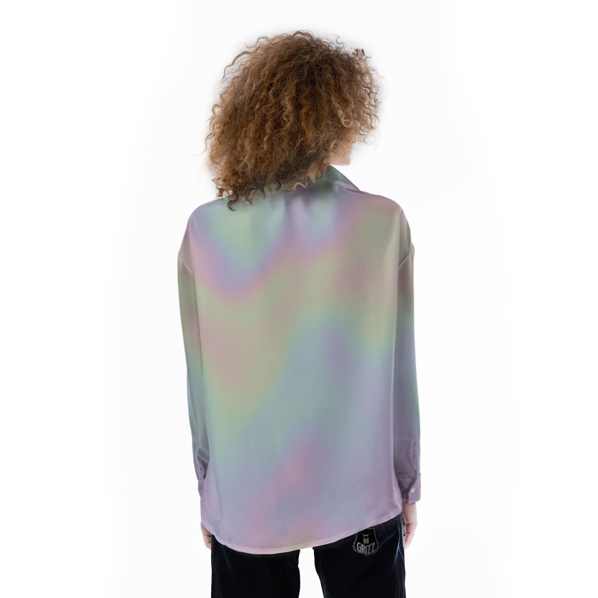 Acid Melt Pastel Print Women's Long Sleeve Shirts-grizzshop