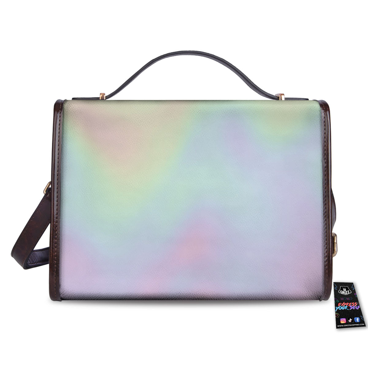 Acid Melt Pastel Print Women's Satchel Bag-grizzshop