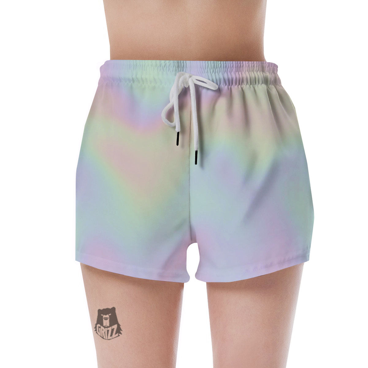 Acid Melt Pastel Print Women's Shorts-grizzshop