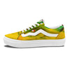 Acid Melt Yellow And Green Print Skate Shoes-grizzshop