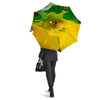 Acid Melt Yellow And Green Print Umbrella-grizzshop