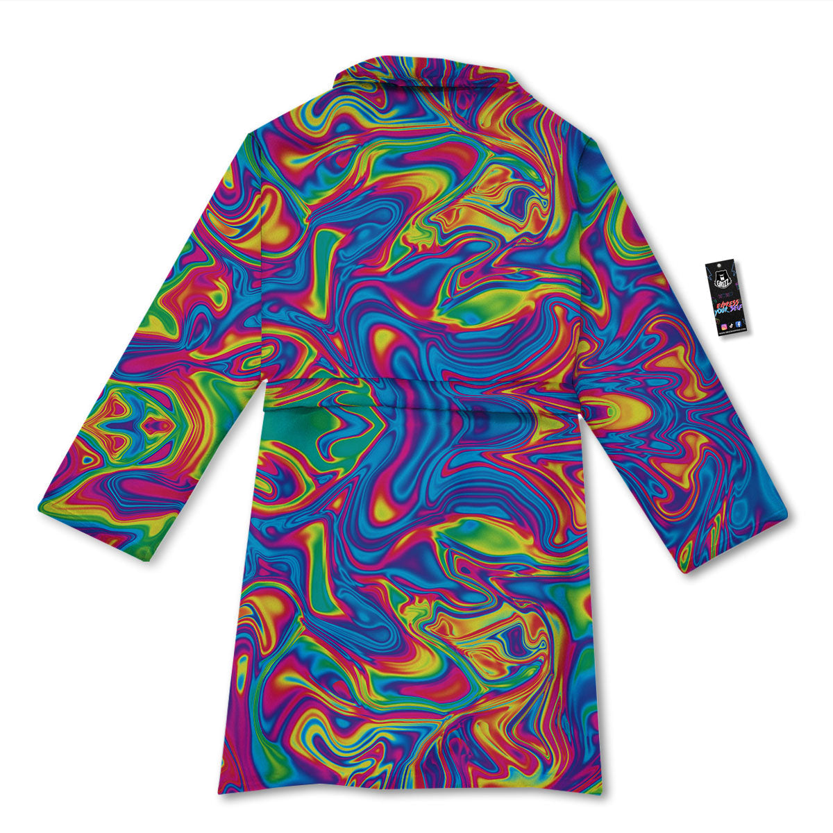 Acid Psychedelic Print Pattern Bathrobe-grizzshop