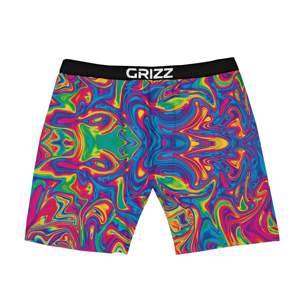 Acid Psychedelic Print Pattern Boxer Briefs-grizzshop