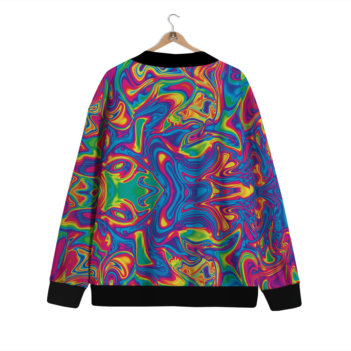 Acid Psychedelic Print Pattern Cardigan-grizzshop