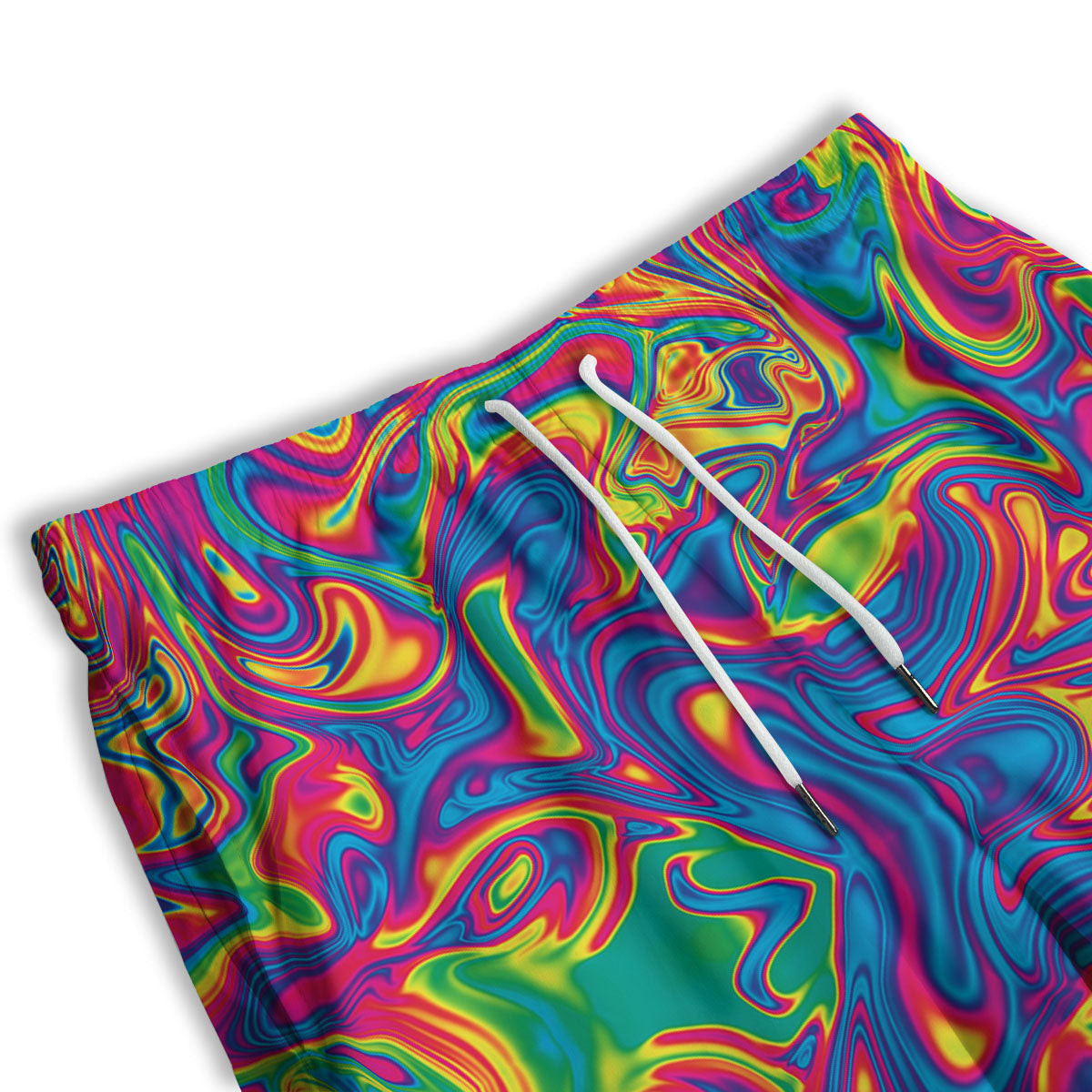 Acid Psychedelic Print Pattern Men's Athletic Shorts
