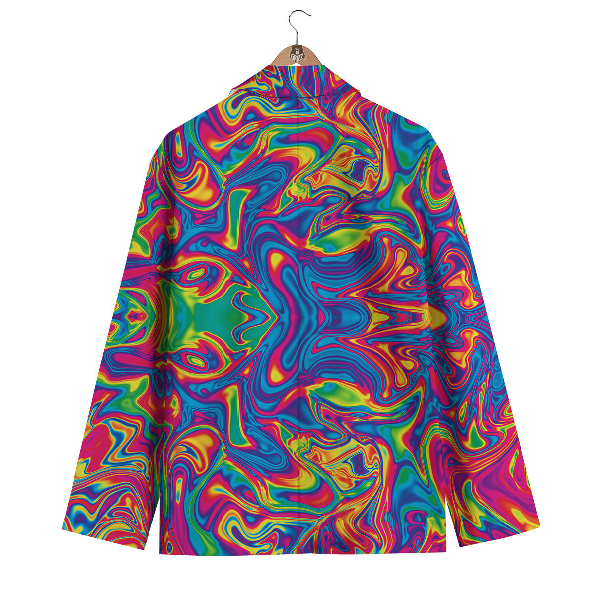 Acid Psychedelic Print Pattern Men's Blazer-grizzshop