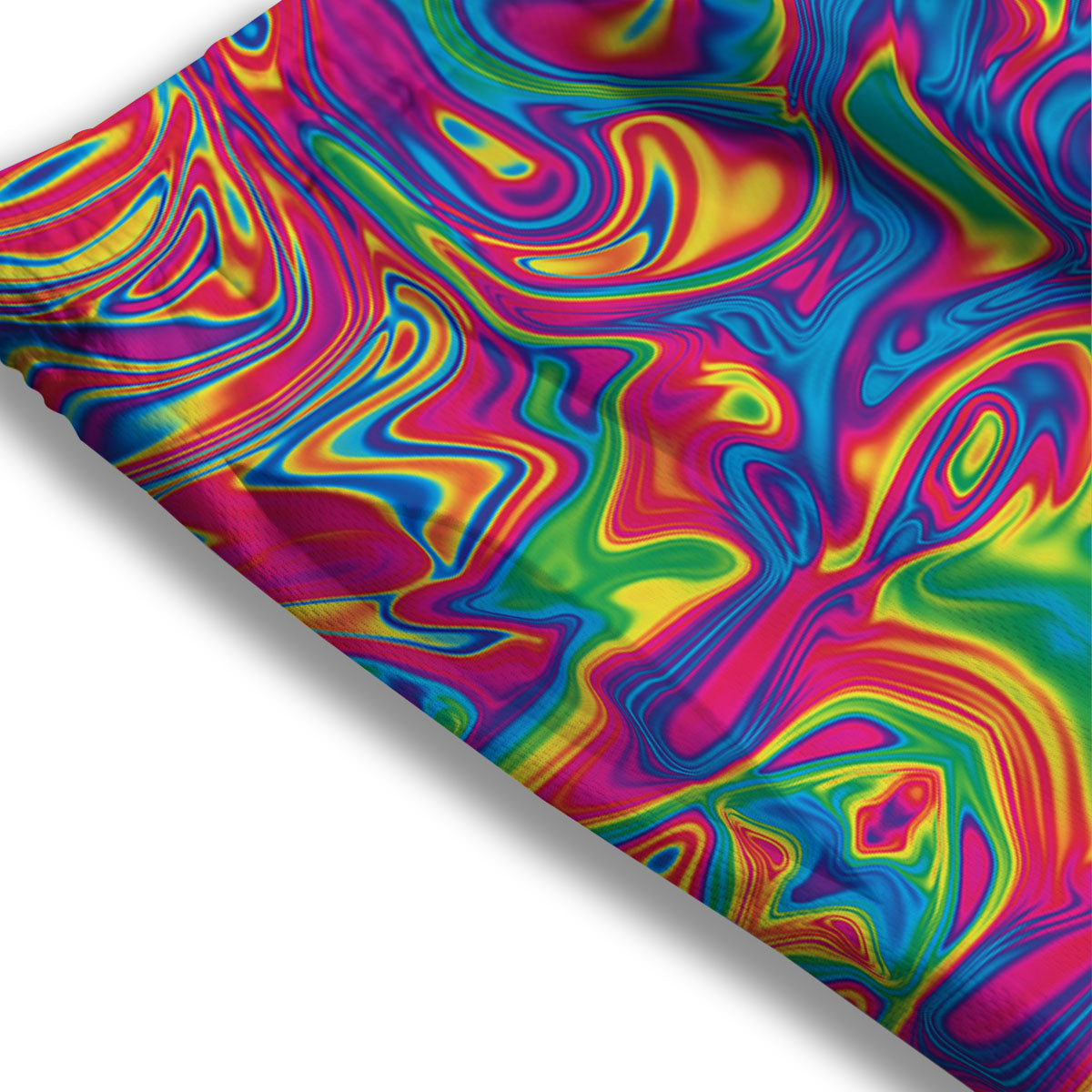 Acid Psychedelic Print Pattern Mesh Shorts