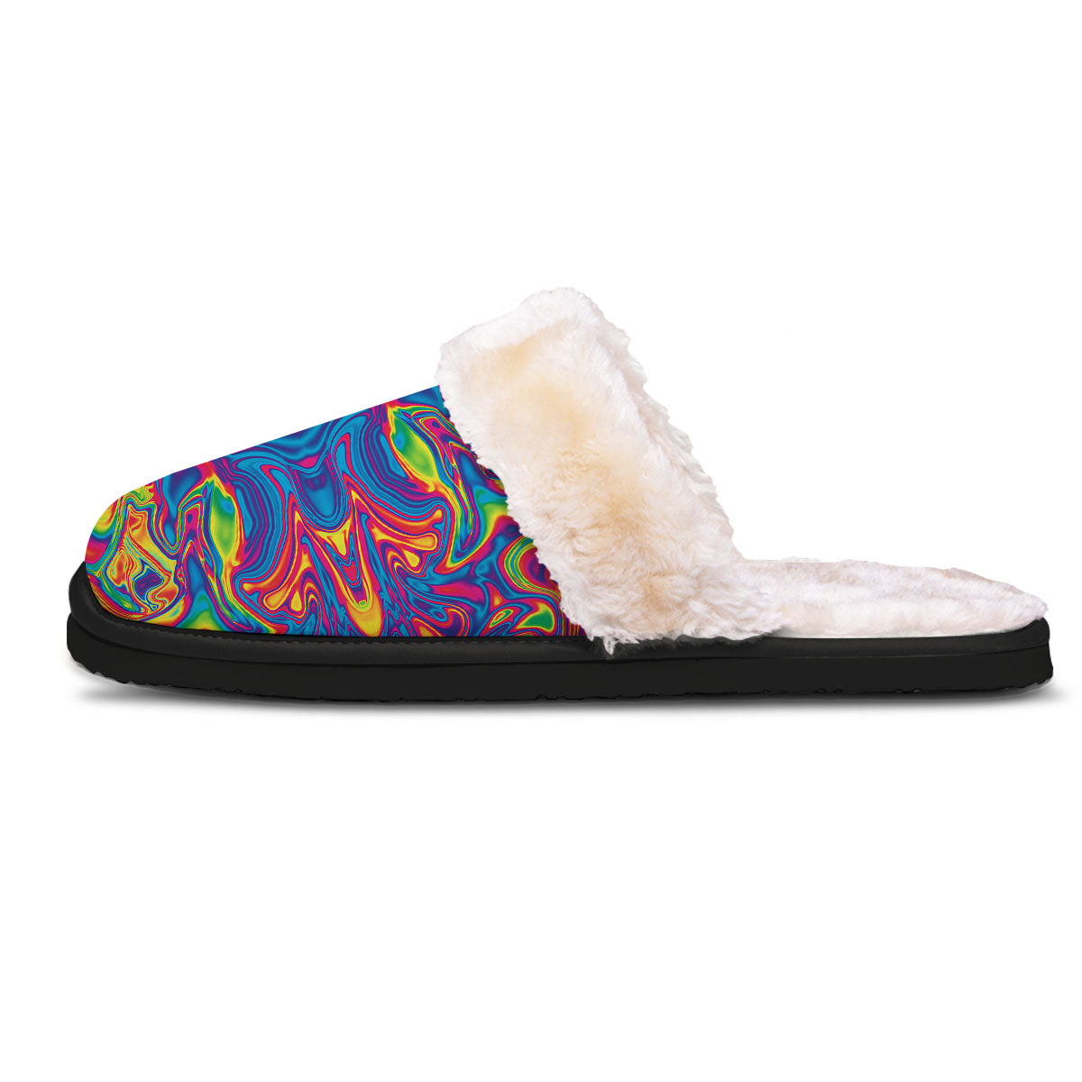 Acid Psychedelic Print Pattern Slippers-grizzshop