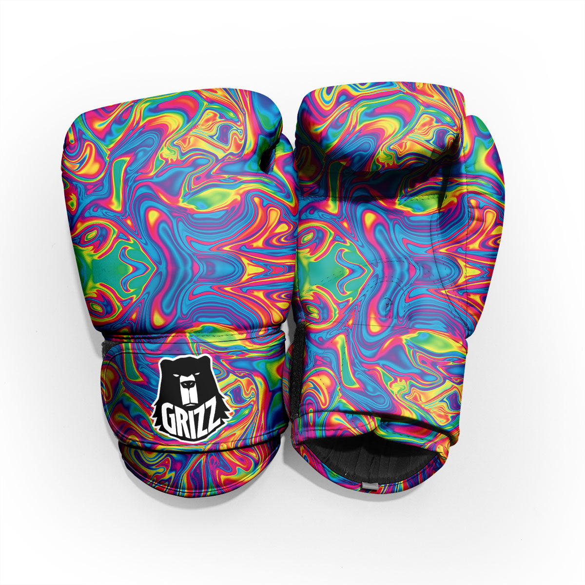 Acid Psychedelic Print Pattern Pro Boxing Glove