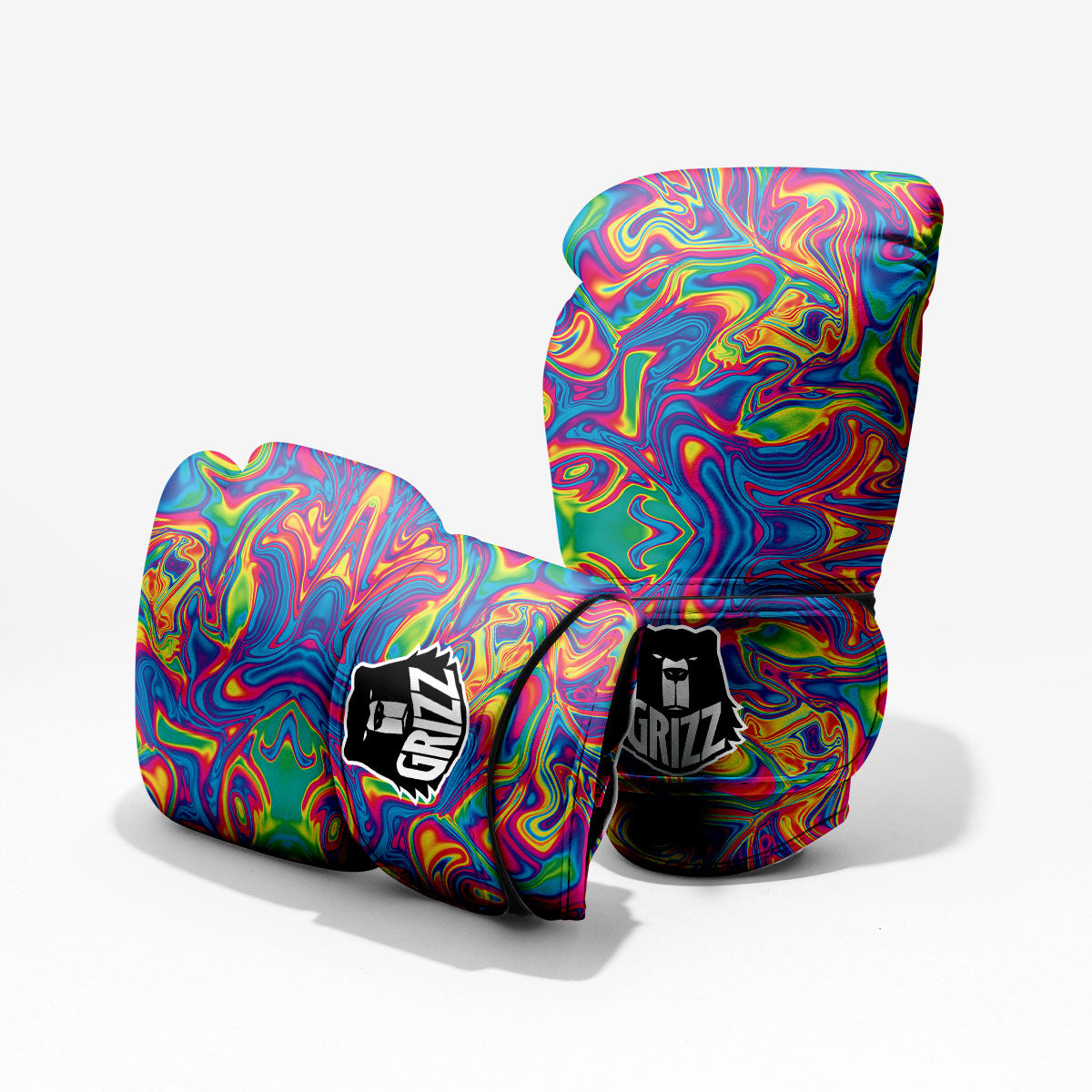 Acid Psychedelic Print Pattern Pro Boxing Glove
