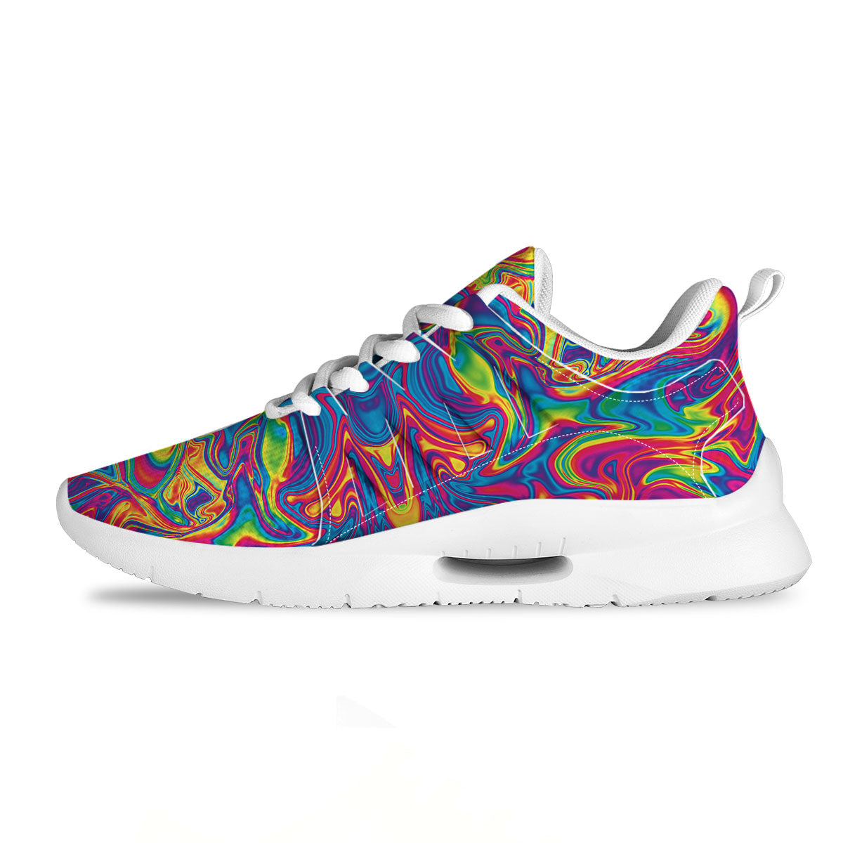 Acid Psychedelic Print Pattern Tennis Shoes-grizzshop