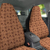 Acorn Drawing Print Pattern Car Seat Covers-grizzshop