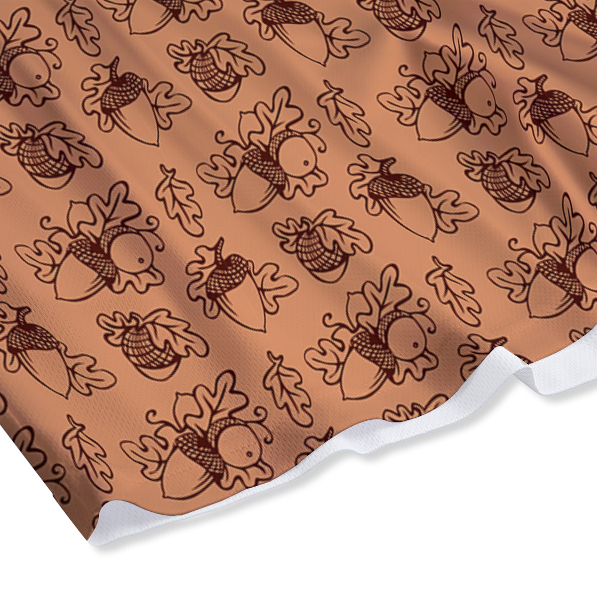 Acorn Drawing Print Pattern Mesh Shorts-grizzshop