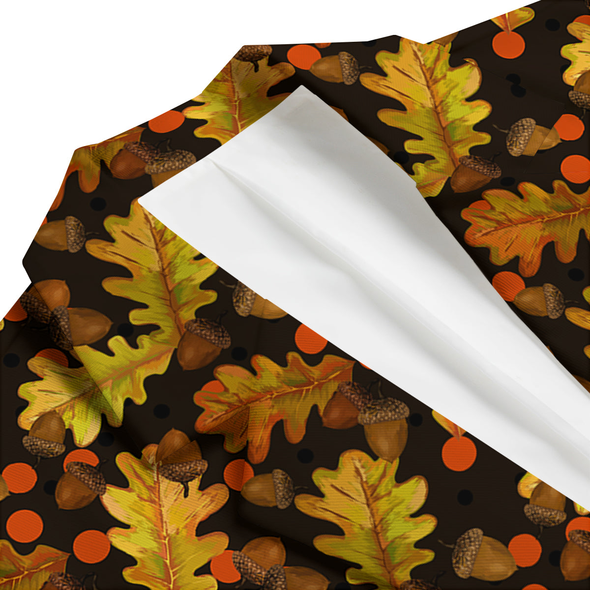 Acorn Leaf Print Pattern Men's Blazer-grizzshop