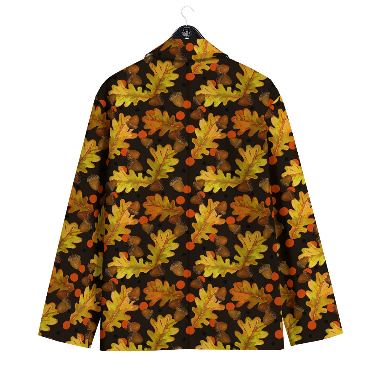Acorn Leaf Print Pattern Men's Sport Coat-grizzshop