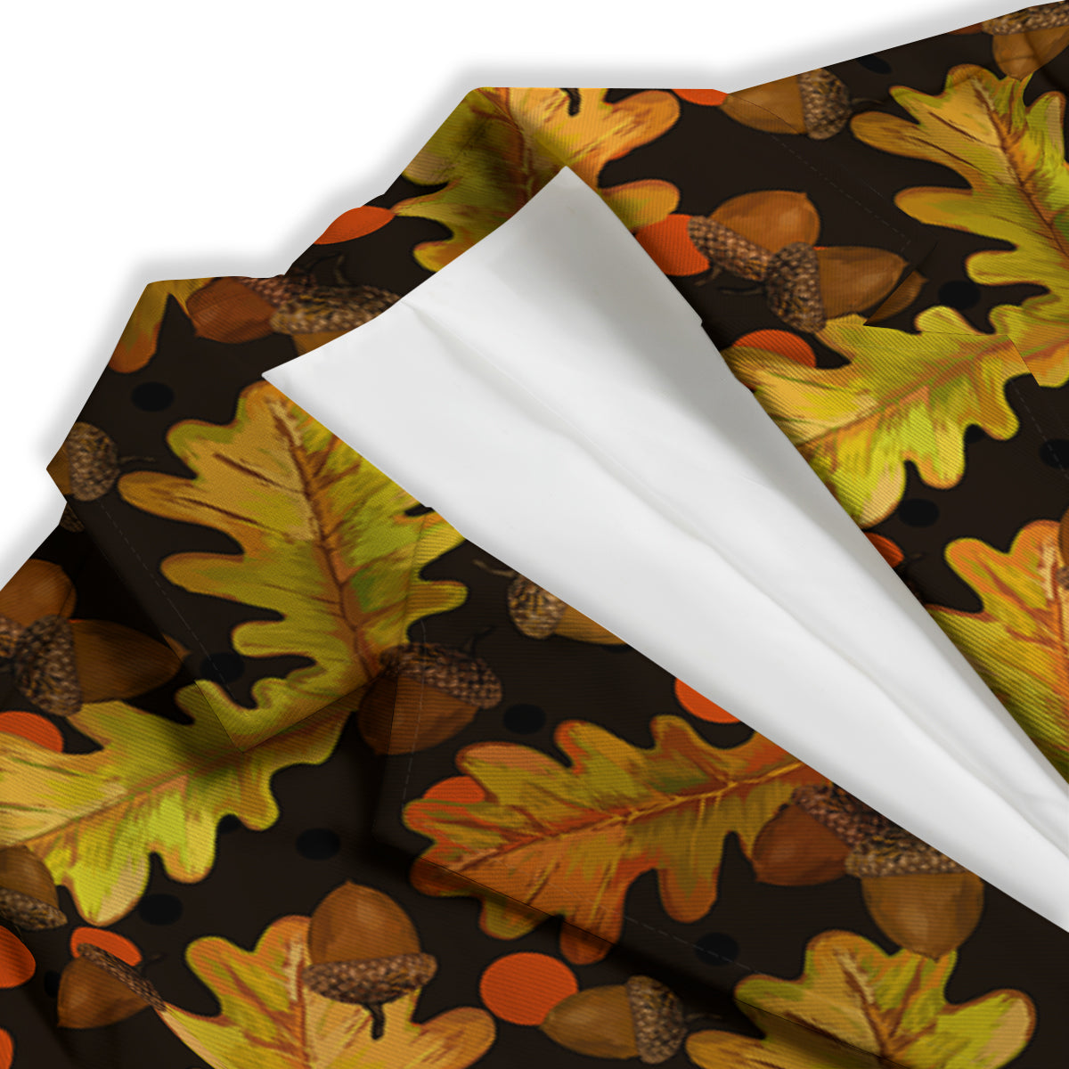 Acorn Leaf Print Pattern Women's Blazer-grizzshop