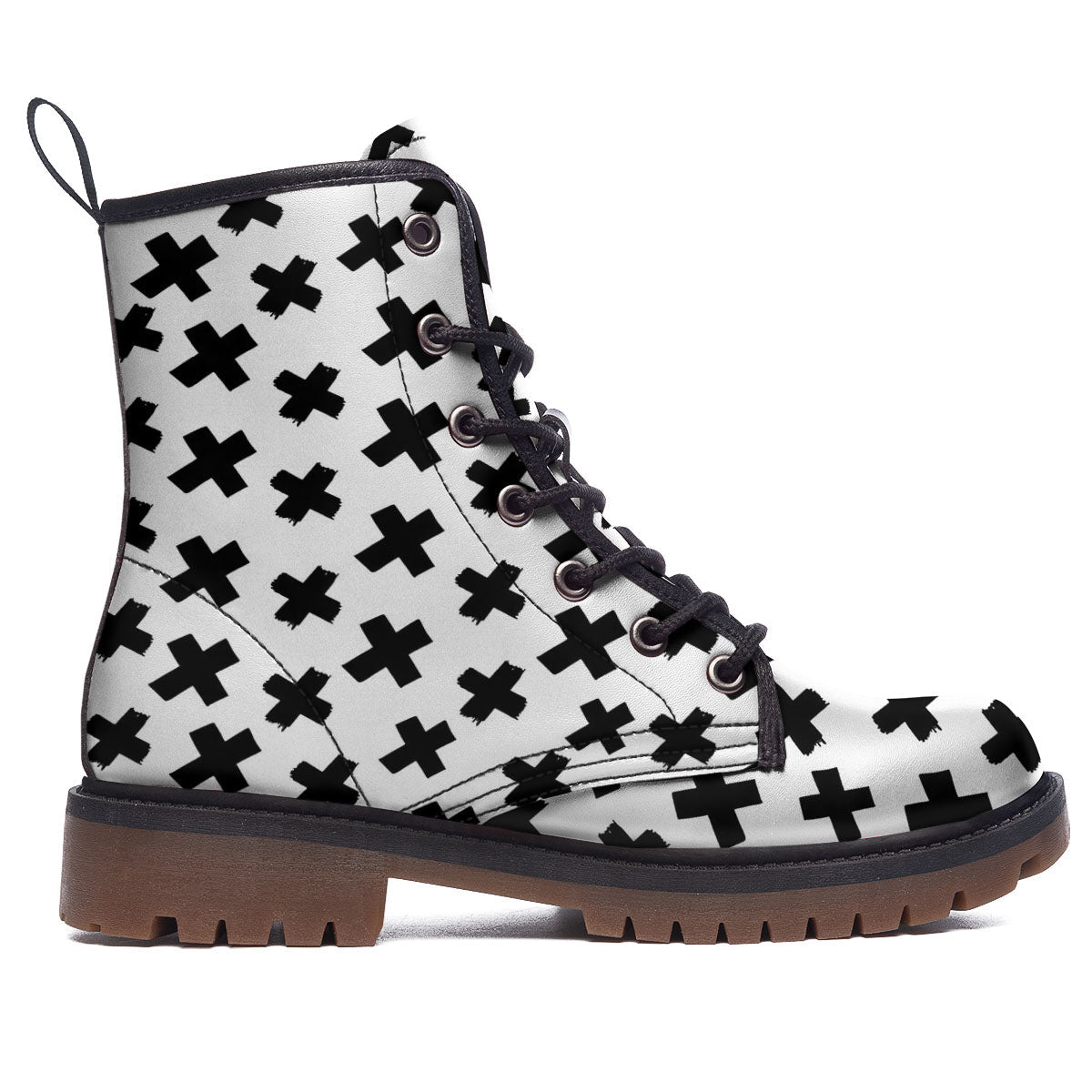 Add Sign Symbol Print Pattern Work Boots-grizzshop