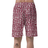 Adinkra African Tribe Red Symbols Men's Shorts-grizzshop