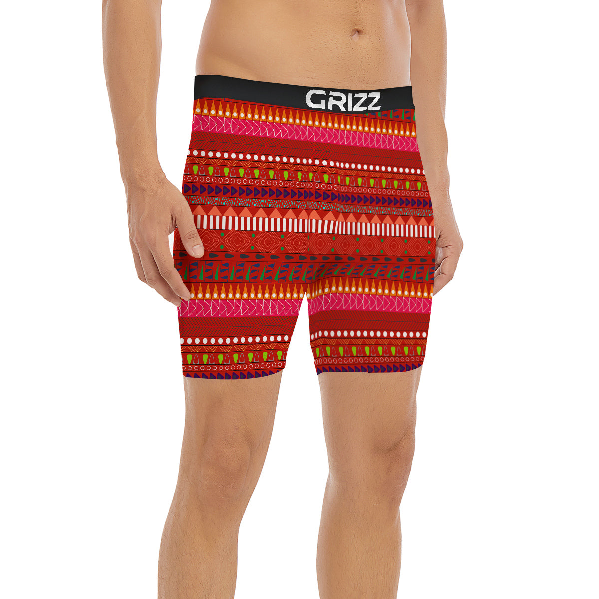 Adinkra Symbols West African Print Pattern Boxer Briefs-grizzshop