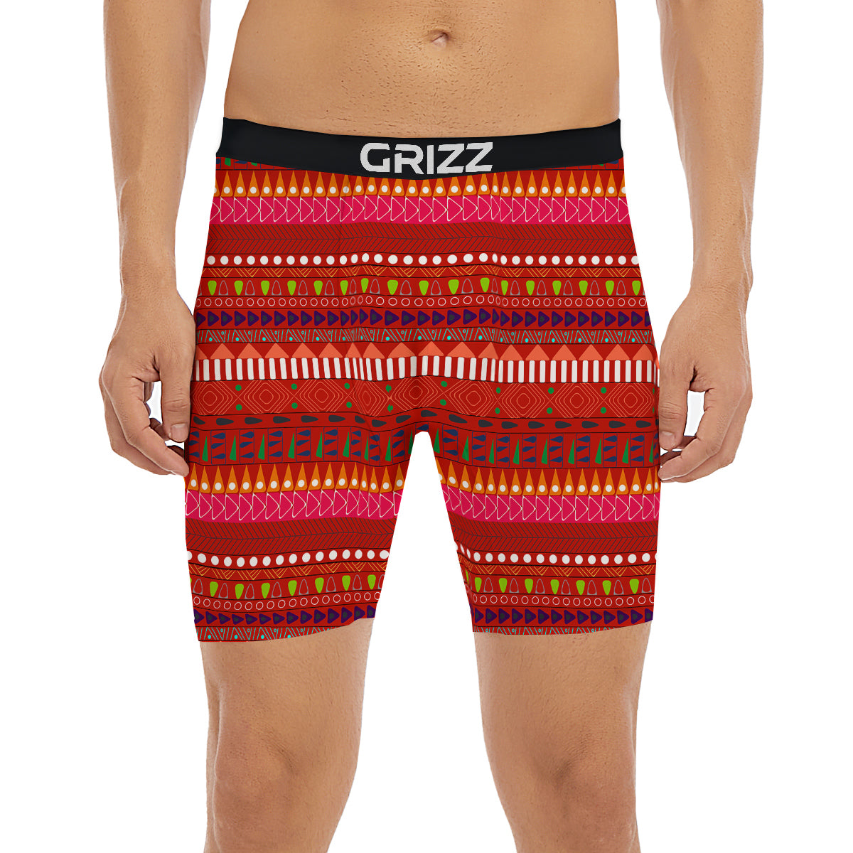 Adinkra Symbols West African Print Pattern Boxer Briefs-grizzshop