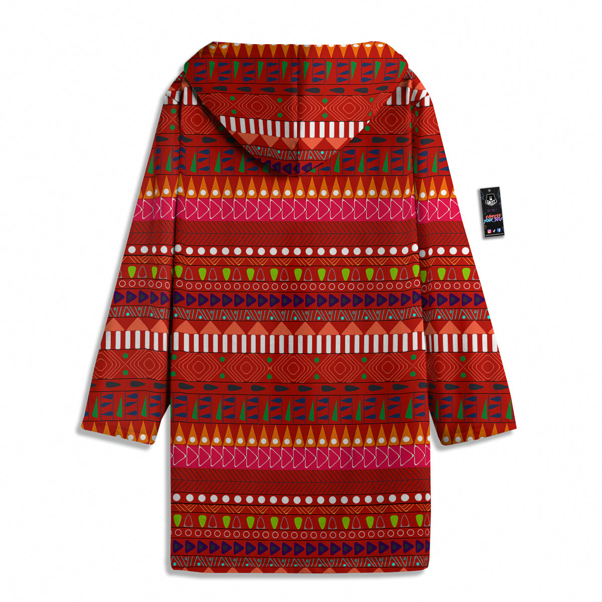 Adinkra Symbols West African Print Pattern Men's Windbreaker Jacket-grizzshop