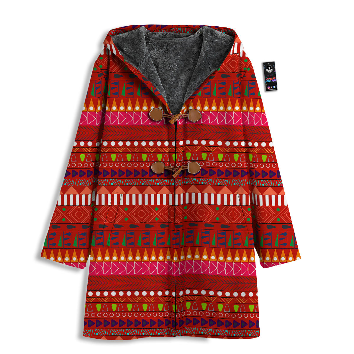 Adinkra Symbols West African Print Pattern Men's Windbreaker Jacket-grizzshop