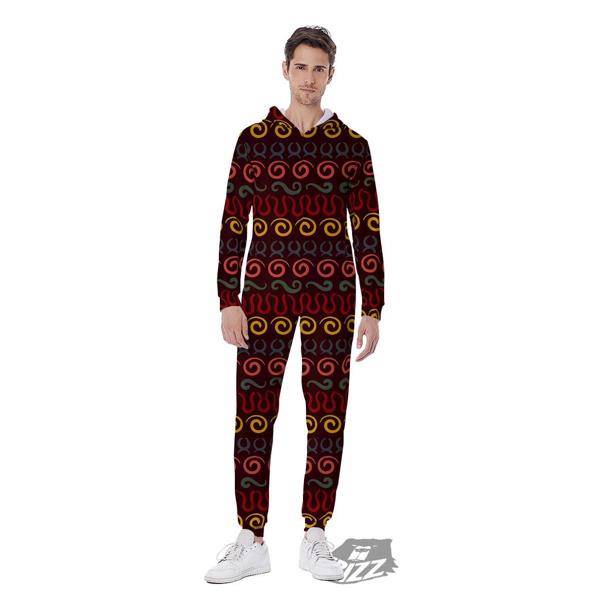Adinkra Symbols West Print Pattern Men's Jumpsuit-grizzshop