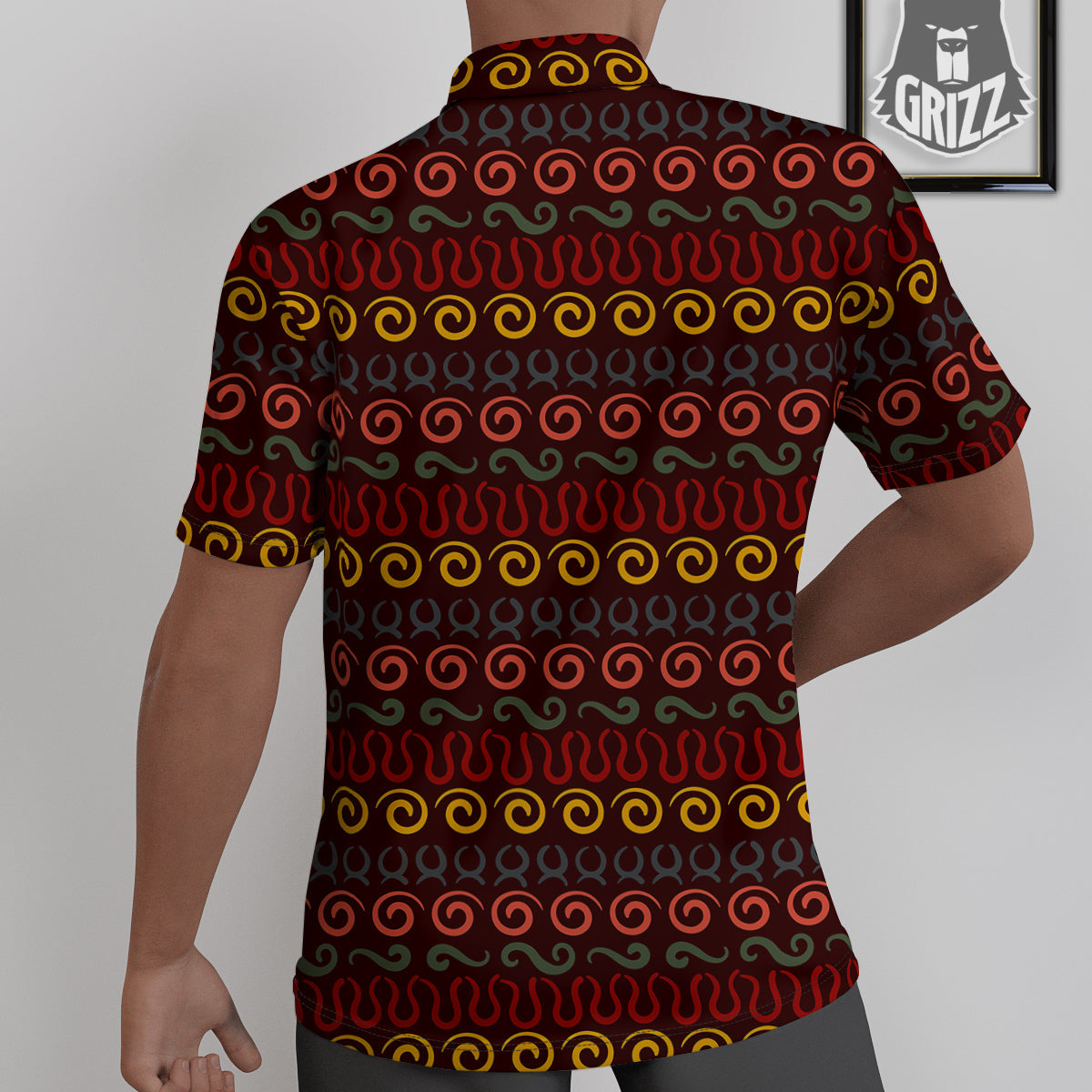 Adinkra Symbols West Print Pattern Untucked Shirts-grizzshop