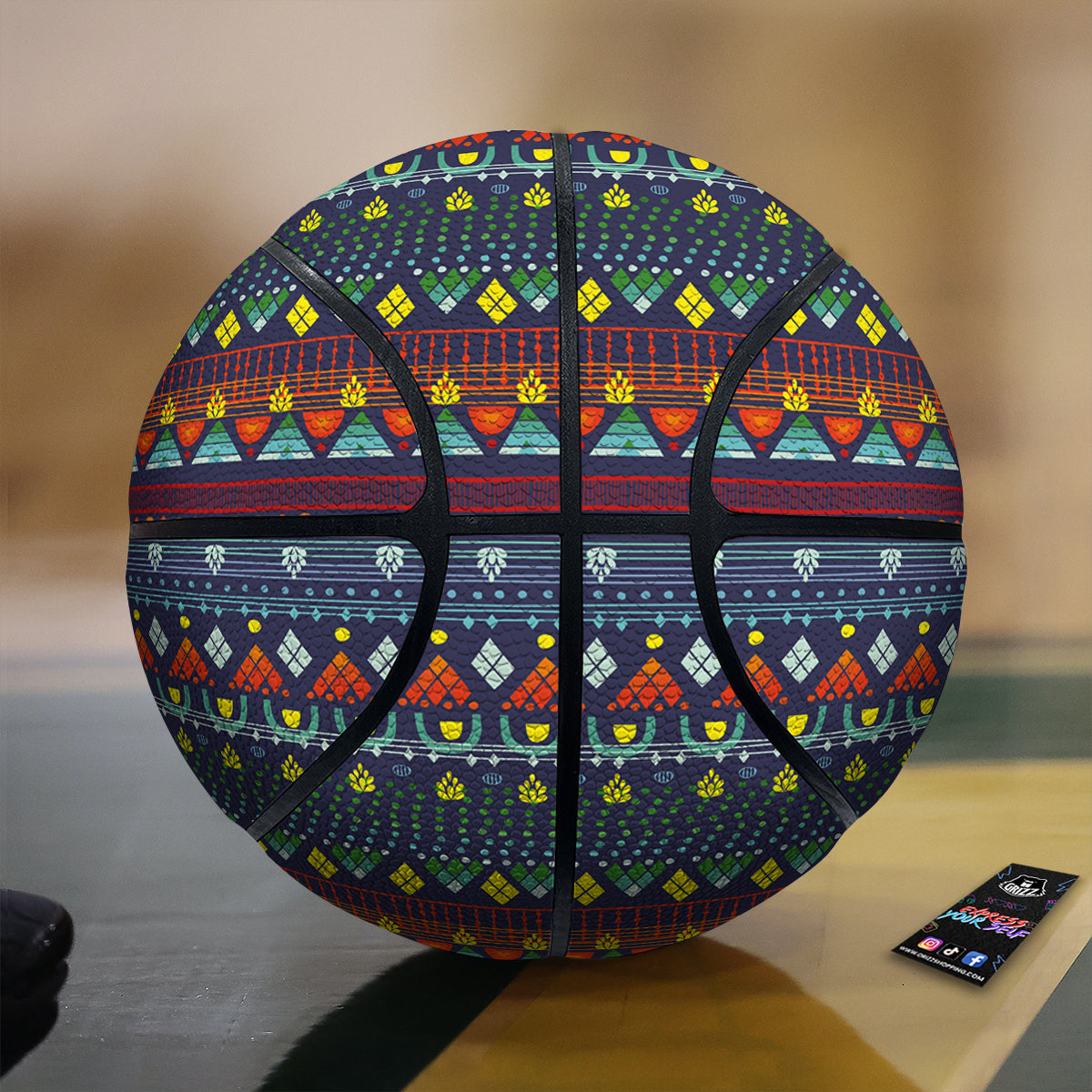 Adinkra Tribe African West Symbols Basketball