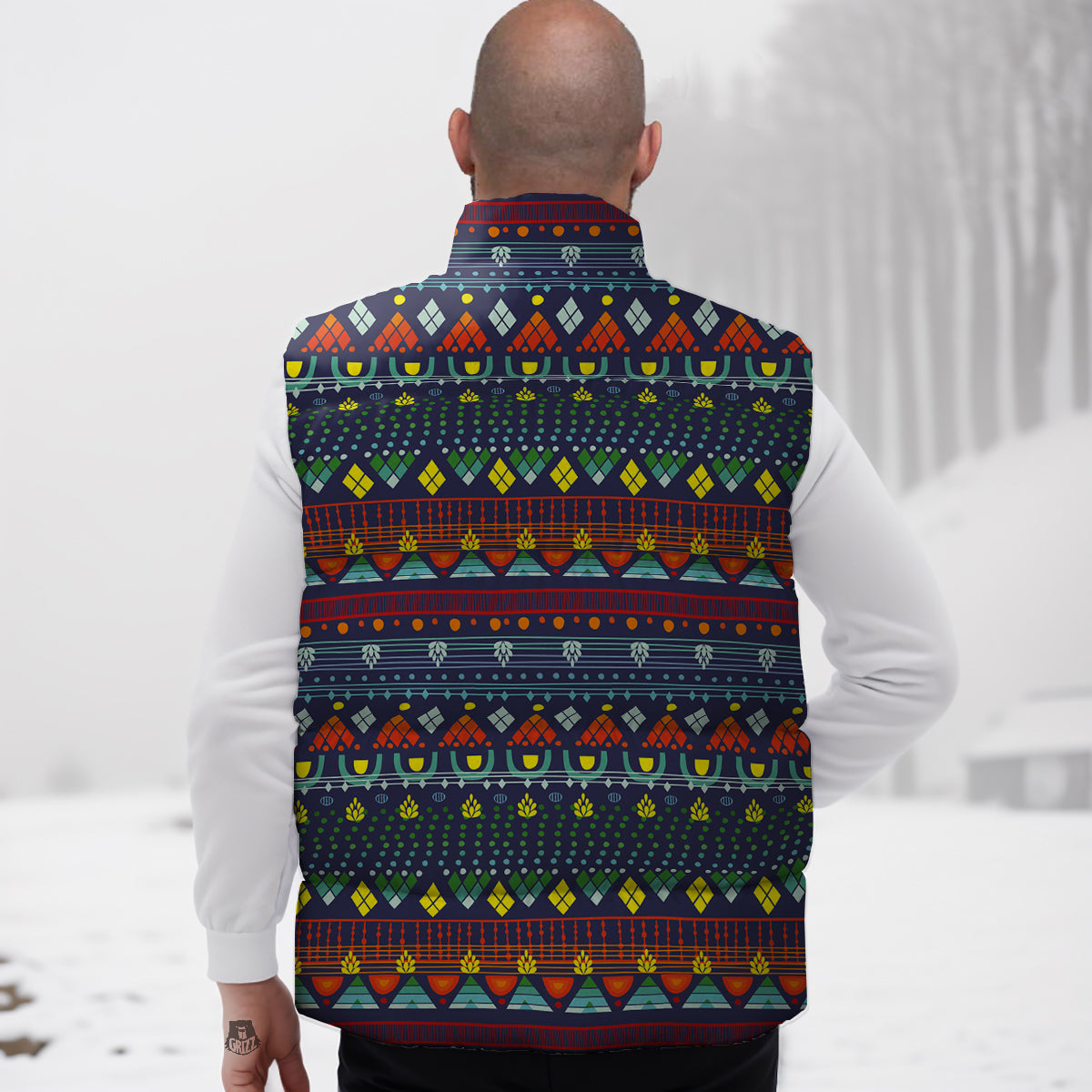 Adinkra Tribe African West Symbols Down Vest