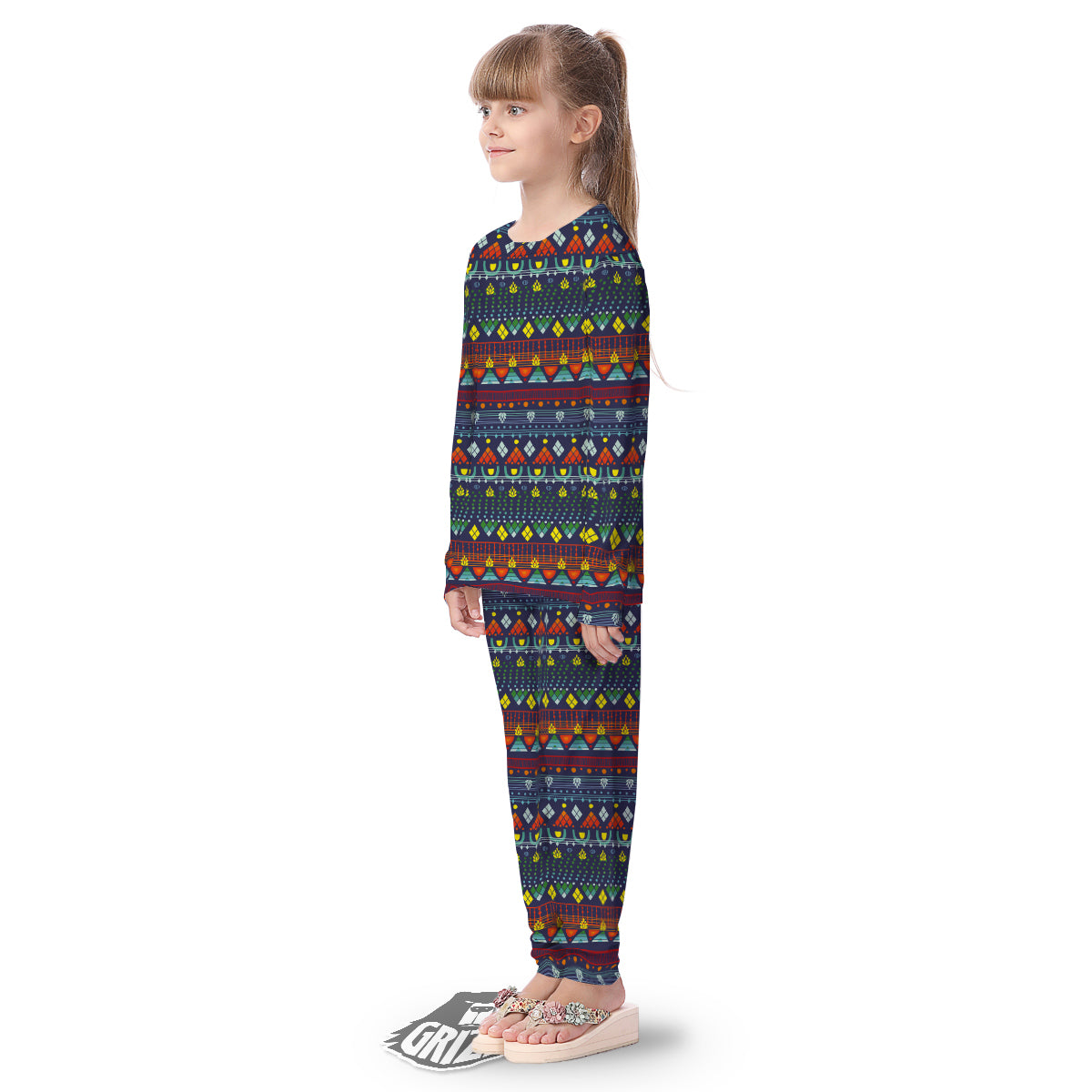 Adinkra Tribe African West Symbols Kid's Pajamas-grizzshop