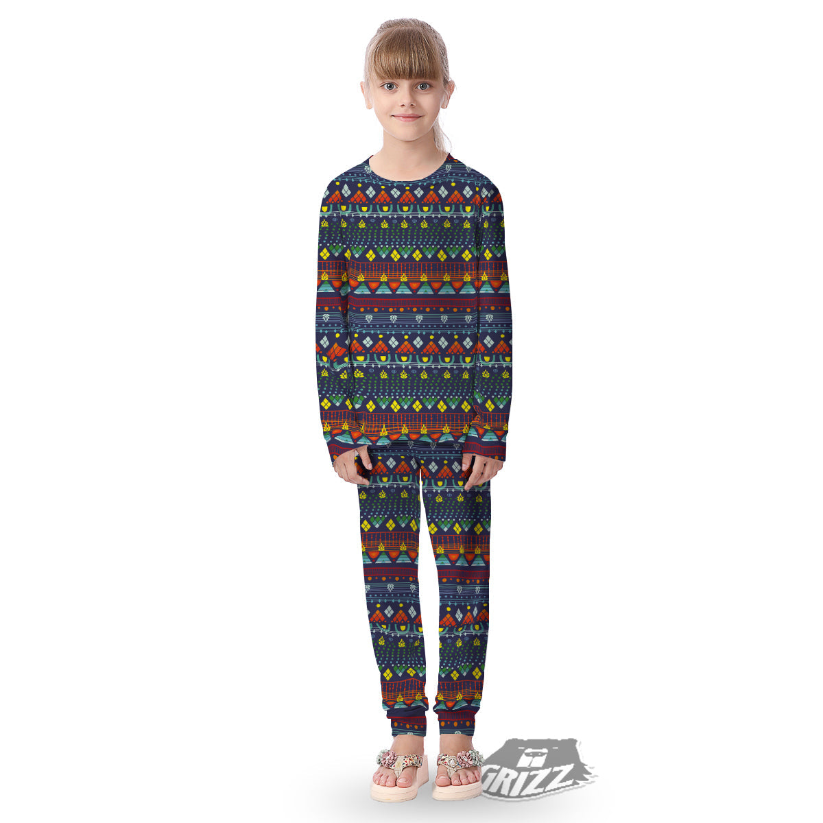 Adinkra Tribe African West Symbols Kid's Pajamas-grizzshop