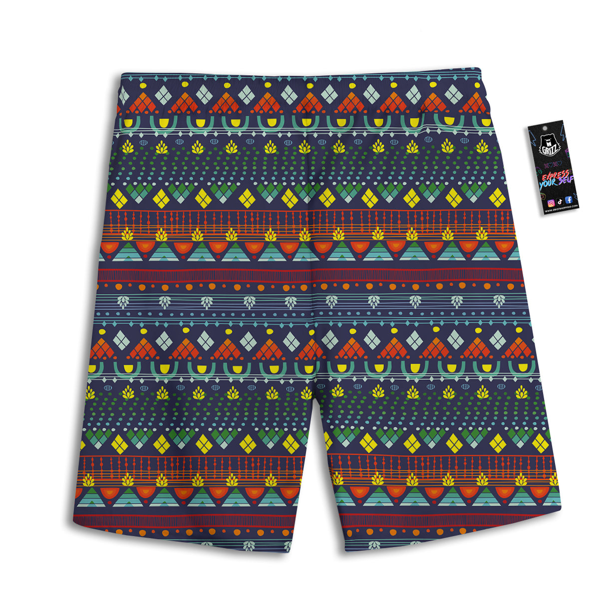 Adinkra Tribe African West Symbols Men's Athletic Shorts
