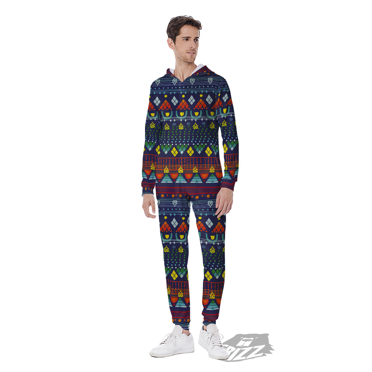 Adinkra Tribe African West Symbols Men's Jumpsuit-grizzshop
