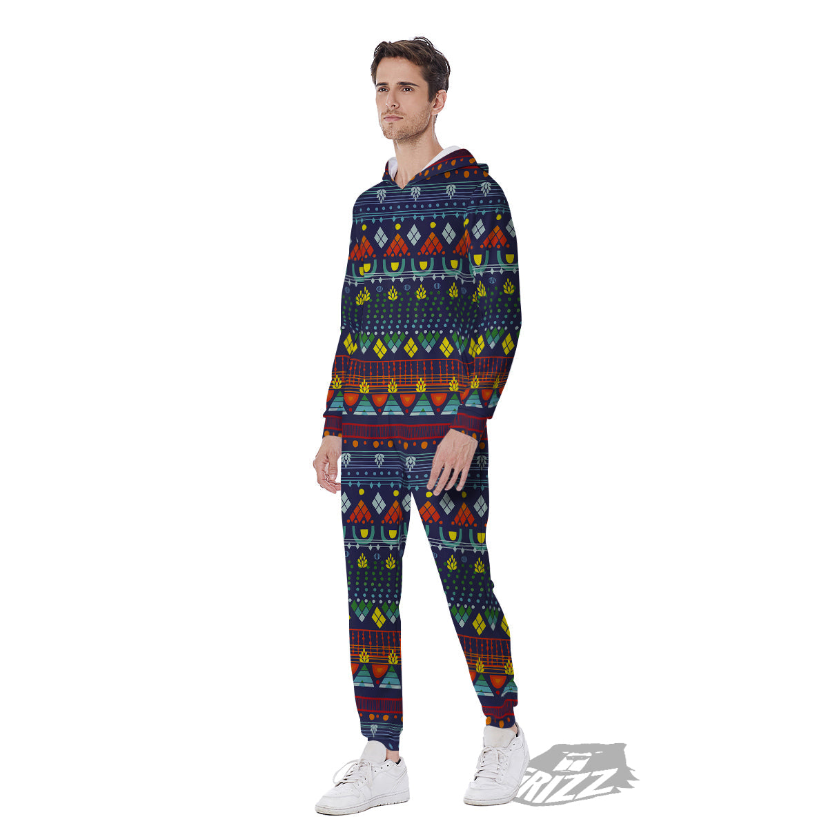 Adinkra Tribe African West Symbols Men's Jumpsuit-grizzshop