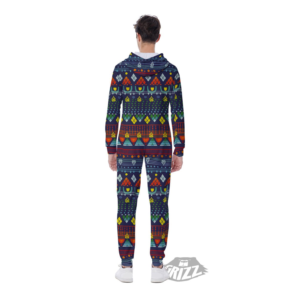 Adinkra Tribe African West Symbols Men's Jumpsuit-grizzshop
