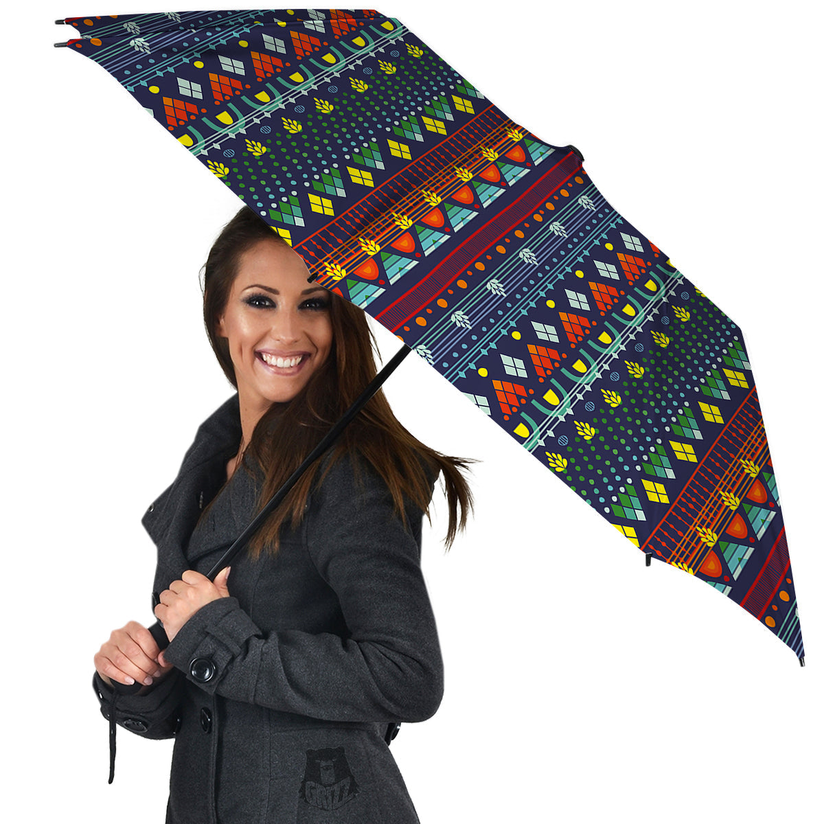 Adinkra Tribe African West Symbols Umbrella-grizzshop