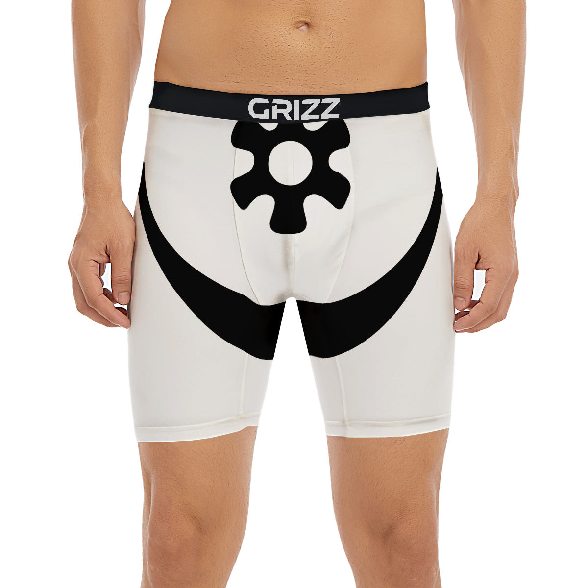 Adinkra Tribe Symbols White And Black Boxer Briefs-grizzshop