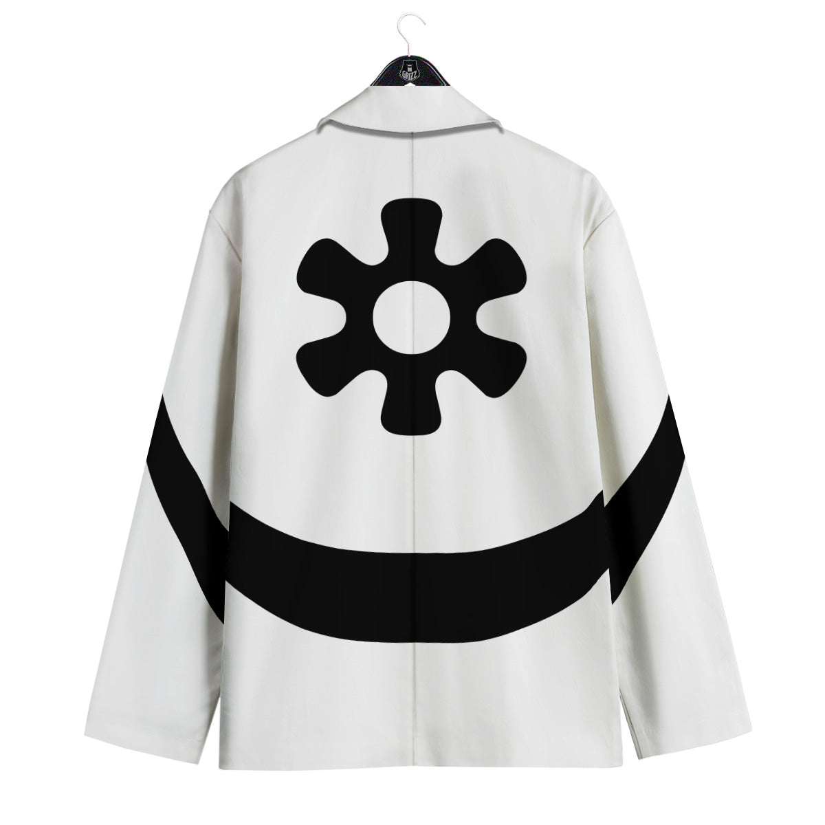 Adinkra Tribe Symbols White And Black Men's Sport Coat-grizzshop