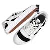 Adinkra Tribe Symbols White And Black Skate Shoes-grizzshop