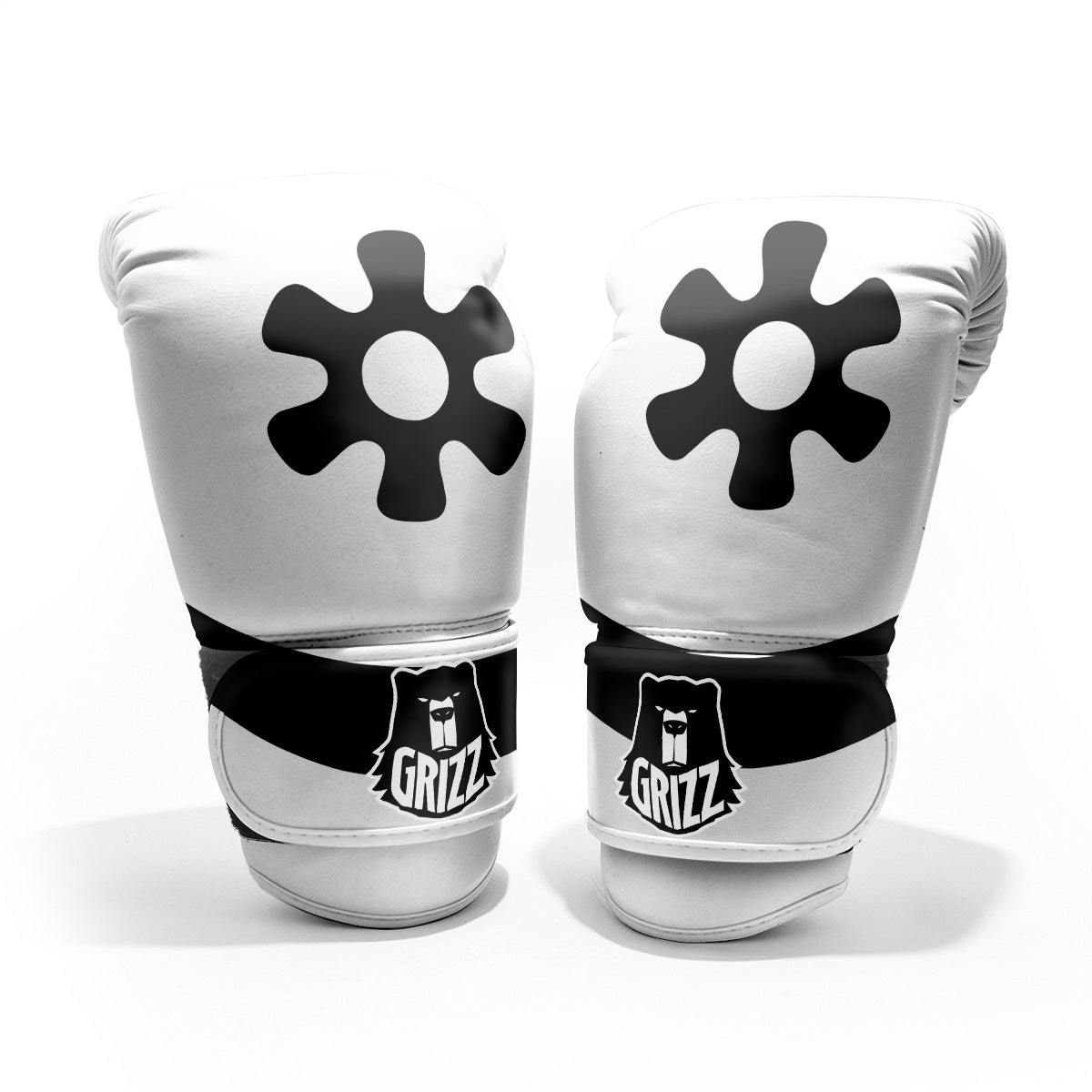 Adinkra Tribe Symbols White And Black Pro Boxing Glove