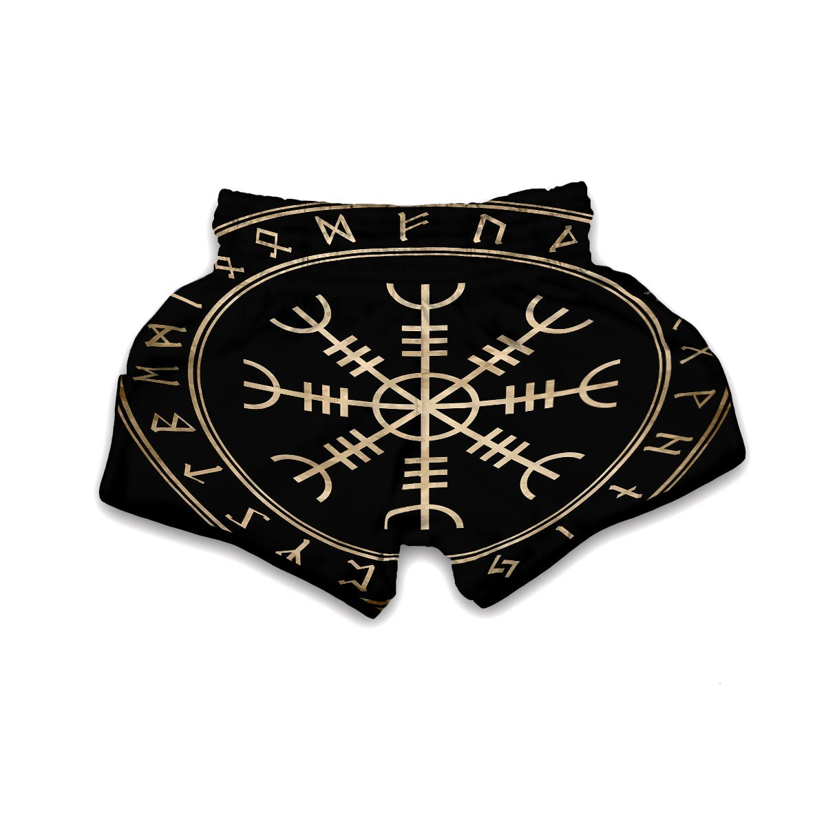 Aegishjalmur Viking Symbol Norse Muay Thai Boxing Shorts-grizzshop