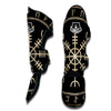 Aegishjalmur Viking Symbol Norse Muay Thai Shin Guards-grizzshop