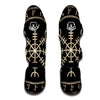 Aegishjalmur Viking Symbol Norse Muay Thai Shin Guards-grizzshop