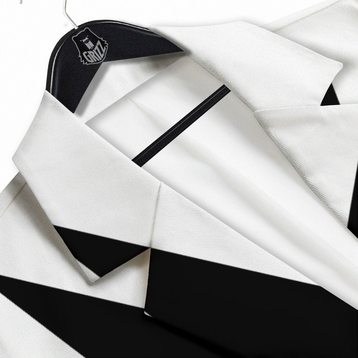 African Adinkra Symbols White And Black Men's Sport Coat-grizzshop