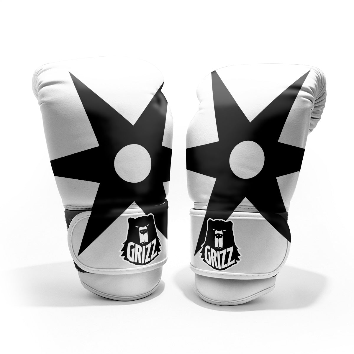 African Adinkra Symbols White And Black Pro Boxing Glove