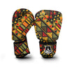 African Dashiki Adinkra Kente Boxing Gloves-grizzshop