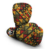 African Dashiki Adinkra Kente Boxing Gloves-grizzshop